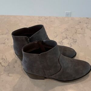 Maurices Charcoal Ankle Booties with zipper